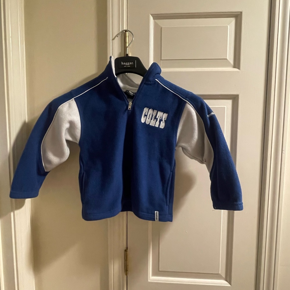 Reebok Blue and White Colts Kids Fleece Jacket